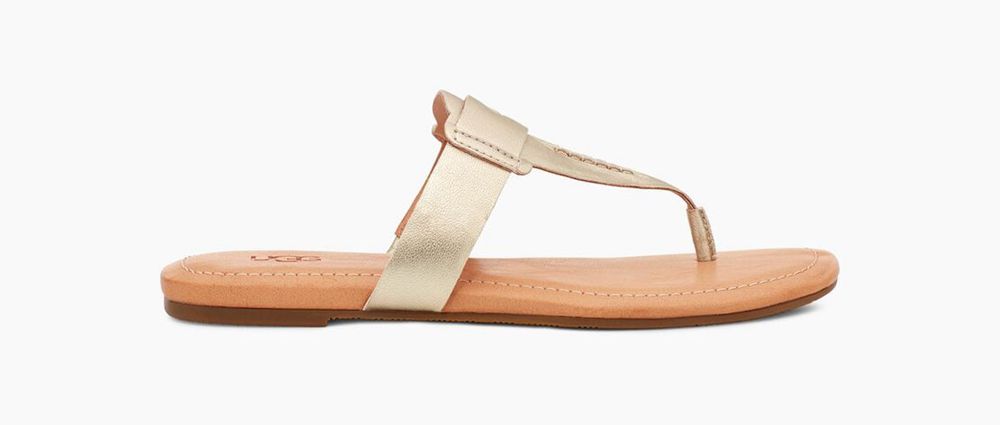 Ugg Sandal Womens - Ugg Gaila Gold - 416UVPSXN